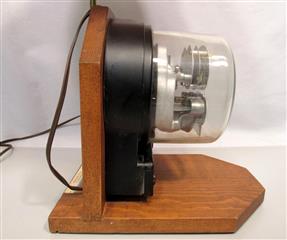 VINTAGE DUNCAN ELECTRIC METER TABLE LAMP TESTED FULLY OPERATES W/SPINNING METER